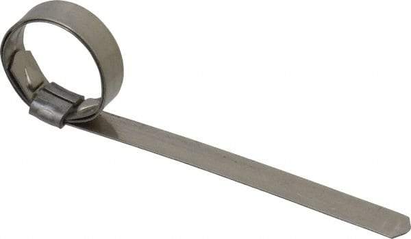 IDEAL TRIDON - 13/16" ID, Grade 201, Stainless Steel Preformed J-Type Clamp - 3/8" Wide x 0.025" Thick - Strong Tooling