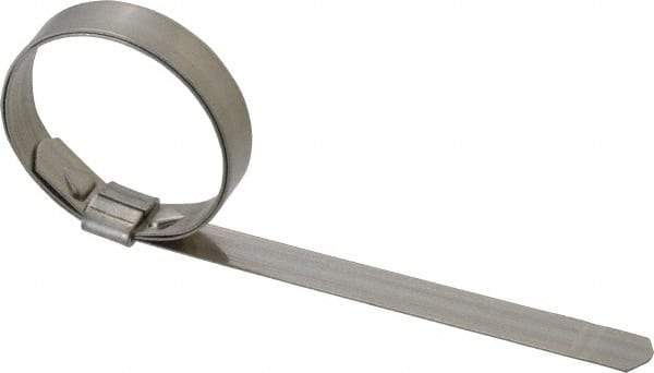 IDEAL TRIDON - 1-3/8" ID, Grade 201, Stainless Steel Preformed J-Type Clamp - 3/8" Wide x 0.025" Thick - Strong Tooling