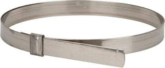 IDEAL TRIDON - 7" ID, Grade 201, Stainless Steel Preformed J-Type Clamp - 3/4" Wide x 0.03" Thick - Strong Tooling