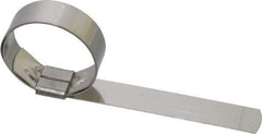 IDEAL TRIDON - 1-1/2" ID, Grade 201, Stainless Steel Preformed Center Punch Type Clamp - 5/8" Wide x 0.025" Thick - Strong Tooling