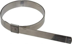 IDEAL TRIDON - 3" ID, Grade 201, Stainless Steel Preformed Center Punch Type Clamp - 5/8" Wide x 0.025" Thick - Strong Tooling