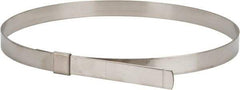 IDEAL TRIDON - 8" ID, Grade 201, Stainless Steel Preformed Center Punch Type Clamp - 5/8" Wide x 0.025" Thick - Strong Tooling