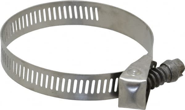 IDEAL TRIDON - SAE Size 36, 1 to 2-3/4" Diam, Stainless Steel Quick Release Worm Drive Clamp - 1/2" Wide, Material Grade 301, Series 550 - Strong Tooling