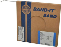 Made in USA - Grade 200 to 300, Stainless Steel Banding Strap Roll - 3/8" Wide x 0.015" Thick - Strong Tooling