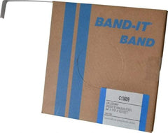 Made in USA - Grade 200 to 300, Stainless Steel Banding Strap Roll - 3/4" Wide x 0.015" Thick - Strong Tooling