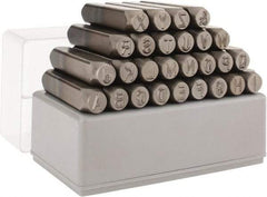 C.H. Hanson - 27 Piece, 5/16" Character Steel Stamp Set - Letters, Heavy Duty - Strong Tooling