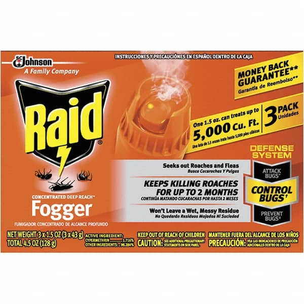 Raid - Pack of (3), 1.5 oz Cans, Fluid Ounce Bug & Flying Insect Killer - Strong Tooling