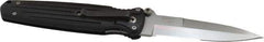 Gerber - 3-3/4" Blade, 8-3/4" OAL, Partially Serrated Double Bevel Folding Knife - 5" Closed Length, Glass-Filled Nylon, 1 Blade, 1 Edge, Pocket Clip - Strong Tooling