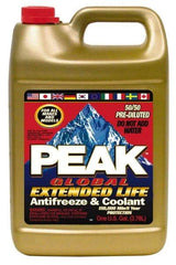 Peak - 1 Gal Extended Life Premixed Antifreeze & Coolant - Ethylene Glycol, Organic Acid Inhibitor, De-Ionized Water Composition - Strong Tooling