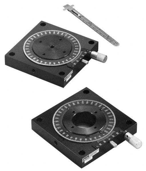 Parker - Rotary Positioning Stages Style: Worm Gear Low Profile Stage Thread Size: 10-32 - Strong Tooling