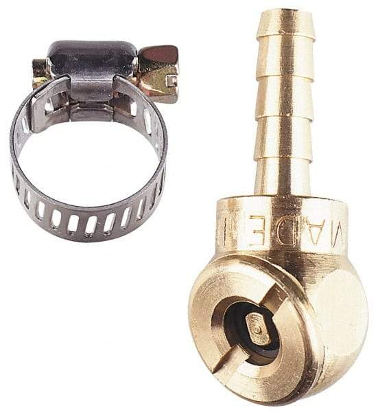 Coilhose Pneumatics - Air Hose Chuck & Worm Drive Clamp - 1/4" Thread - Strong Tooling