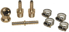 Coilhose Pneumatics - Air Hose Male Ends, Splicers & Brass Ball Chuck - 1/4" Thread - Strong Tooling