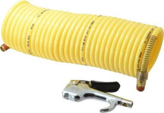 Coilhose Pneumatics - 1/4" ID Thumb Lever Blow Gun - 25' Long Hose - Strong Tooling