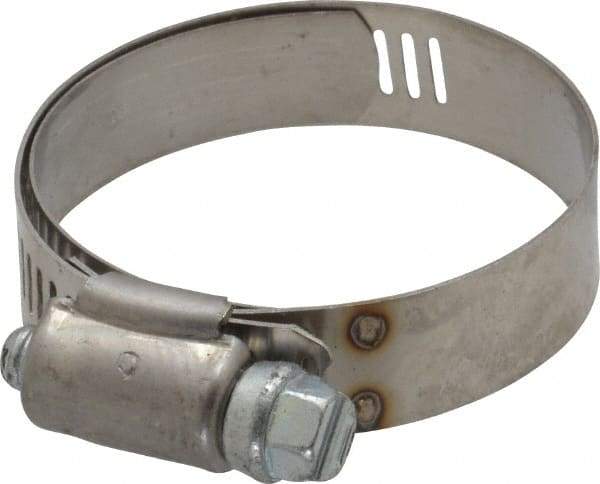 IDEAL TRIDON - SAE Size 24, 1-1/16 to 2" Diam, Stainless Steel Shielded Worm Drive Clamp - Material Grade 201, Series 613 - Strong Tooling