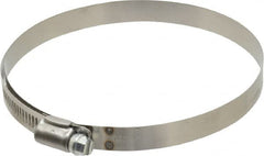 IDEAL TRIDON - SAE Size 72, 4-1/16 to 5" Diam, Stainless Steel Shielded Worm Drive Clamp - Material Grade 201, Series 613 - Strong Tooling