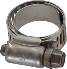 IDEAL TRIDON - SAE Size 10, 11/16 to 1-1/16" Diam, Stainless Steel Shielded Worm Drive Clamp - Material Grade 301, Series 615 - Strong Tooling