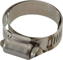 IDEAL TRIDON - SAE Size 16, 3/4 to 1-1/2" Diam, Stainless Steel Shielded Worm Drive Clamp - Material Grade 301, Series 615 - Strong Tooling