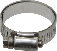 IDEAL TRIDON - SAE Size 20, 1 to 1-3/4" Diam, Stainless Steel Shielded Worm Drive Clamp - Material Grade 301, Series 615 - Strong Tooling