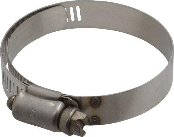 IDEAL TRIDON - SAE Size 32, 1-9/16 to 2-1/2" Diam, Stainless Steel Shielded Worm Drive Clamp - Material Grade 301, Series 615 - Strong Tooling