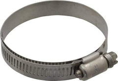 IDEAL TRIDON - SAE Size 36, 1-13/16 to 2-3/4" Diam, Stainless Steel Shielded Worm Drive Clamp - Material Grade 301, Series 615 - Strong Tooling