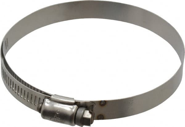 IDEAL TRIDON - SAE Size 56, 3-1/16 to 4" Diam, Stainless Steel Shielded Worm Drive Clamp - Material Grade 301, Series 615 - Strong Tooling