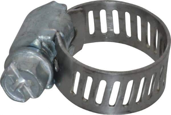 IDEAL TRIDON - SAE Size 4, 5/16 to 5/8" Diam, Carbon Steel Miniature Worm Drive Clamp - 5/16" Wide, Series 300 - Strong Tooling