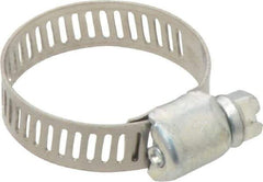 IDEAL TRIDON - SAE Size 10, 1/2 to 1-1/16" Diam, Carbon Steel Miniature Worm Drive Clamp - 5/16" Wide, Series 300 - Strong Tooling