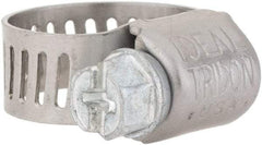 IDEAL TRIDON - SAE Size 4, 5/16 to 5/8" Diam, Stainless Steel Miniature Worm Drive Clamp - 5/16" Wide, Material Grade 301, Series 325 - Strong Tooling