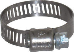 IDEAL TRIDON - SAE Size 12, 9/16 to 1-1/4" Diam, Stainless Steel Miniature Worm Drive Clamp - 5/16" Wide, Material Grade 301, Series 325 - Strong Tooling