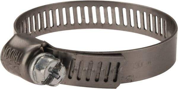 IDEAL TRIDON - SAE Size 20, 7/8 to 1-3/4" Diam, Stainless Steel Miniature Worm Drive Clamp - 5/16" Wide, Material Grade 301, Series 325 - Strong Tooling