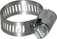 IDEAL TRIDON - SAE Size 12, 9/16 to 1-1/4" Diam, Carbon Steel Worm Drive Clamp - 1/2" Wide, Series 600 - Strong Tooling