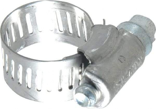 IDEAL TRIDON - SAE Size 6, 3/8 to 7/8" Diam, Stainless Steel Worm Drive Clamp - 1/2" Wide, Material Grade 201, Series 611 - Strong Tooling