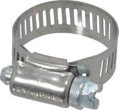 IDEAL TRIDON - SAE Size 12, 9/16 to 1-1/4" Diam, Stainless Steel Worm Drive Clamp - 1/2" Wide, Material Grade 201, Series 611 - Strong Tooling