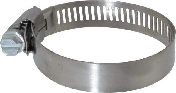 IDEAL TRIDON - SAE Size 28, 1-5/16 to 2-1/4" Diam, Stainless Steel Worm Drive Clamp - 1/2" Wide, Material Grade 201, Series 611 - Strong Tooling