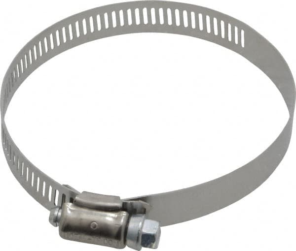 IDEAL TRIDON - SAE Size 48, 2-9/16 to 3-1/2" Diam, Stainless Steel Worm Drive Clamp - 1/2" Wide, Material Grade 201, Series 611 - Strong Tooling