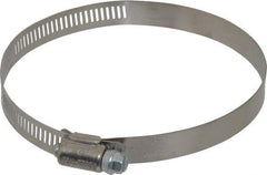 IDEAL TRIDON - SAE Size 64, 2-1/2 to 4-1/2" Diam, Stainless Steel Worm Drive Clamp - 1/2" Wide, Material Grade 201, Series 611 - Strong Tooling