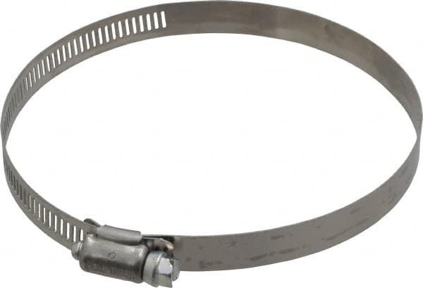 IDEAL TRIDON - SAE Size 72, 3 to 5" Diam, Stainless Steel Worm Drive Clamp - 1/2" Wide, Material Grade 201, Series 611 - Strong Tooling