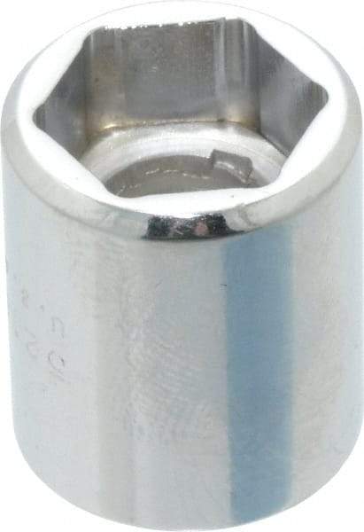 Proto - 1/2", 3/8" Drive, Standard Hand Socket - 6 Points, 7/8" OAL, Chrome Finish - Strong Tooling