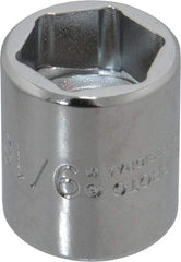 Proto - 9/16", 3/8" Drive, Standard Hand Socket - 6 Points, 7/8" OAL, Chrome Finish - Strong Tooling