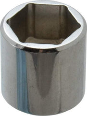 Proto - 11/16", 3/8" Drive, Standard Hand Socket - 6 Points, 15/16" OAL, Chrome Finish - Strong Tooling