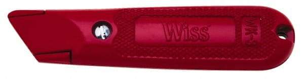 Wiss - Fixed Utility Knife - 1" Blade, Red Handle - Strong Tooling