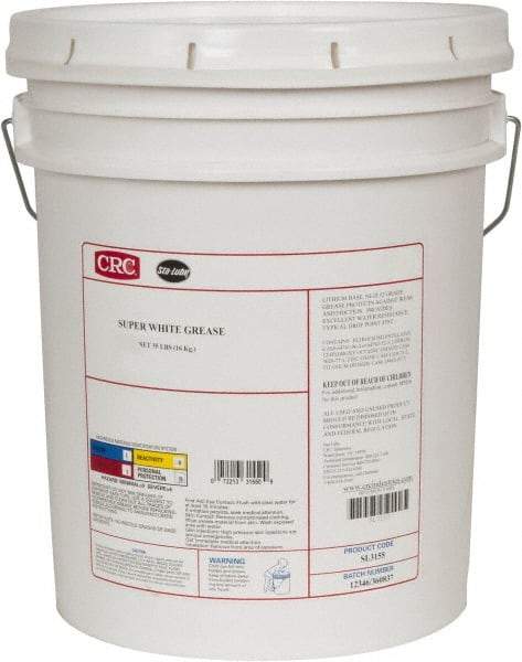 CRC - 35 Lb Pail Lithium General Purpose Grease - White, 300°F Max Temp, NLGIG 1-1/2, - Strong Tooling