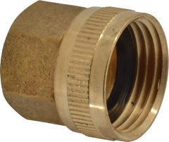 Cerro - 1/2 FPT & 3/4 FGHT Garden Hose Fitting - Brass, Female Hose to Female Pipe Swivel Connector - Strong Tooling