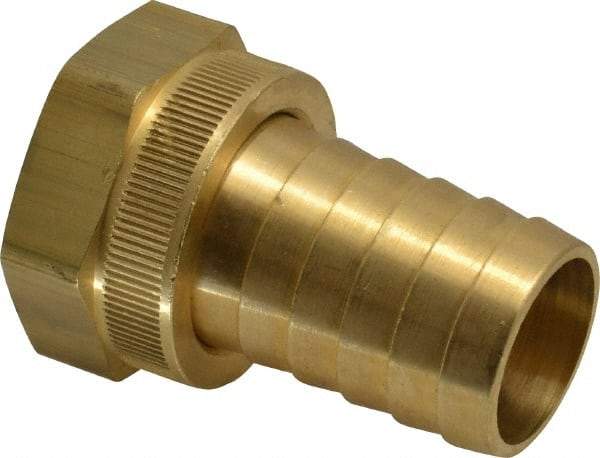 Dixon Valve & Coupling - 1 NH Garden Hose Fitting - Brass, Standard Shank Female Swivel Connector - Strong Tooling