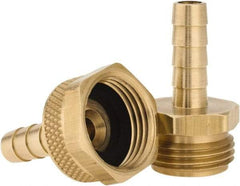 Dixon Valve & Coupling - 3/4 NH Garden Hose Fitting - Brass, Standard Shank Male/Female Set Connector - Strong Tooling