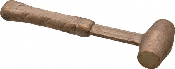 American Hammer - 1/2 Lb Head 3/4" Face Bronze Head Hammer - 6" OAL, Aluminum Handle - Strong Tooling