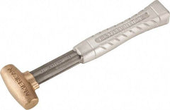 American Hammer - 1 Lb Head 1" Face Bronze Head Hammer - 11-1/2" OAL, Aluminum Handle - Strong Tooling