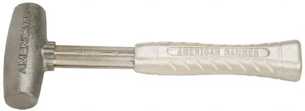 American Hammer - 4 Lb Head 1-3/4" Face Zinc Aluminum Alloy Nonmarring Hammer - 11-1/2" OAL, Aluminum Handle - Strong Tooling