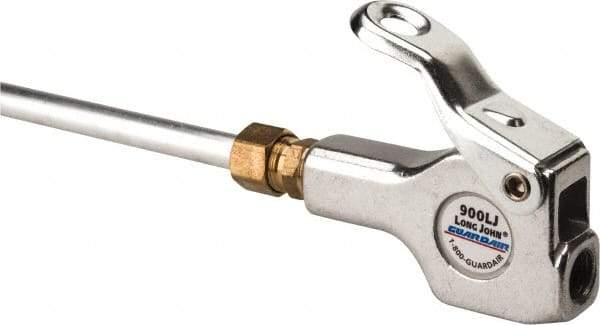 Guardair - 120 Max psi Safety Extension Tube Thumb Lever Blow Gun - 1/4 NPT, 60" Tube Length, Aluminum - Strong Tooling