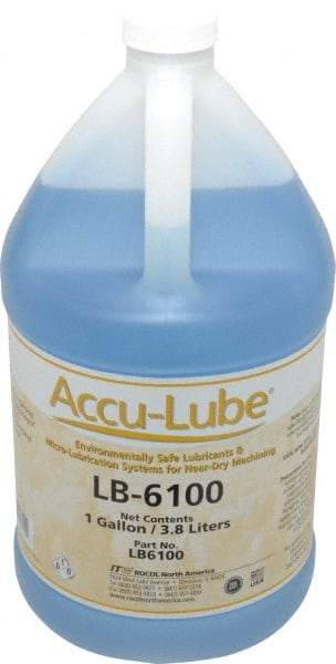 Accu-Lube - Accu-Lube LB-6100, 1 Gal Bottle Cutting & Sawing Fluid - Natural Ingredients, For Cutting, Drilling, Grinding, Milling, Punching, Stamping, Tapping - Strong Tooling